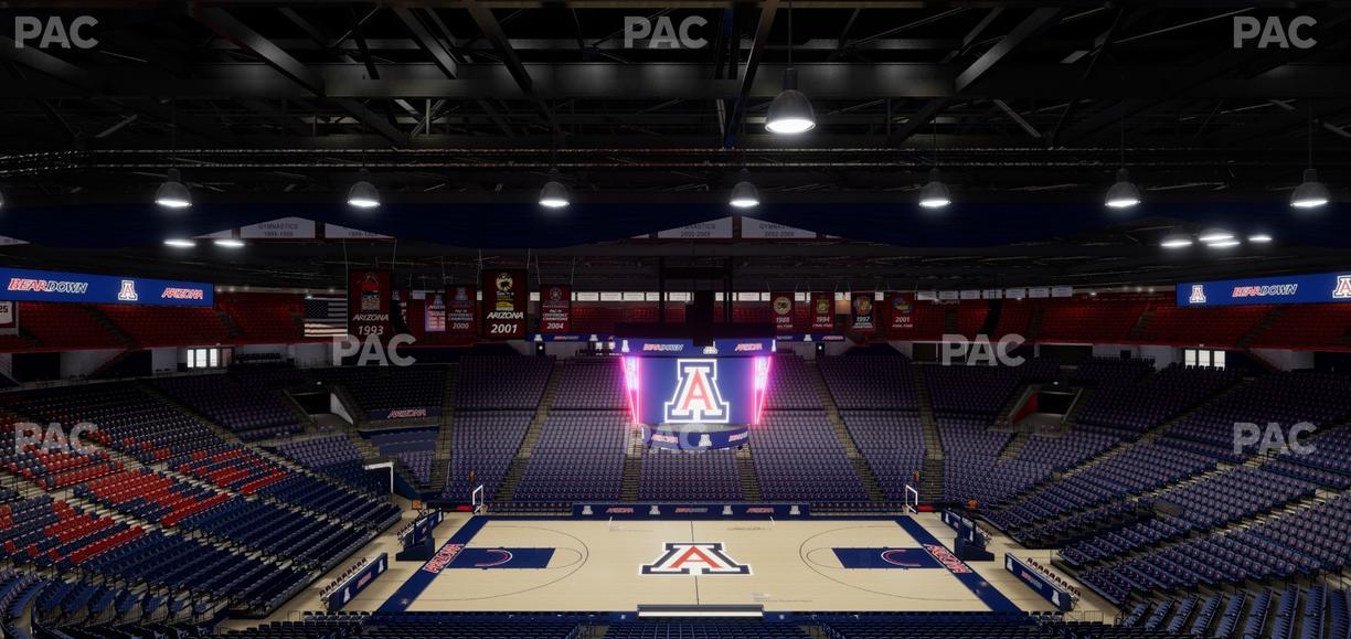 McKale Center - Section Upper 115 B Seat View