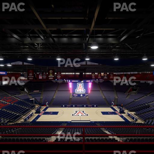 McKale Center - Section Upper 115 B Seat View
