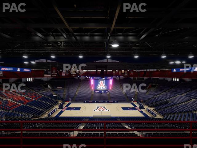 McKale Center - Section Upper 115 B Seat View