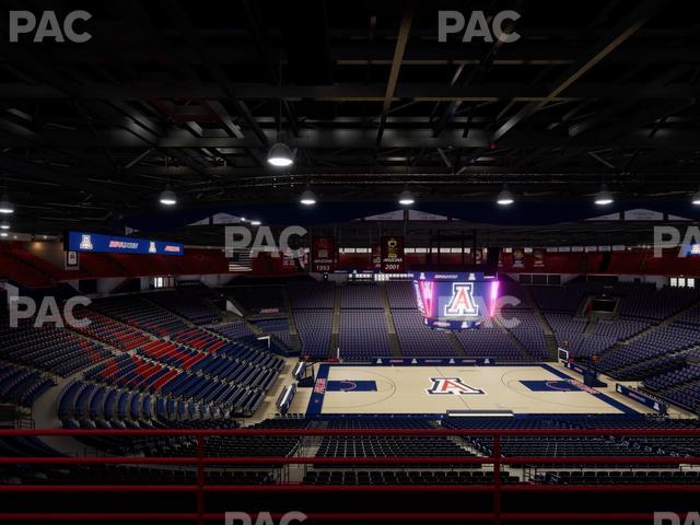 McKale Center - Section Upper 115 C Seat View