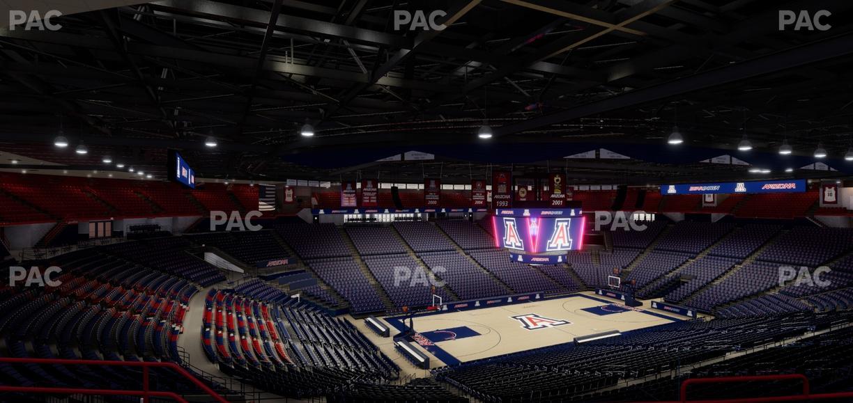 McKale Center - Section Upper 116 Seat View