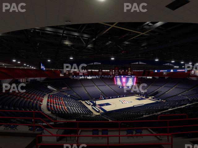 McKale Center - Section Upper 116 Seat View
