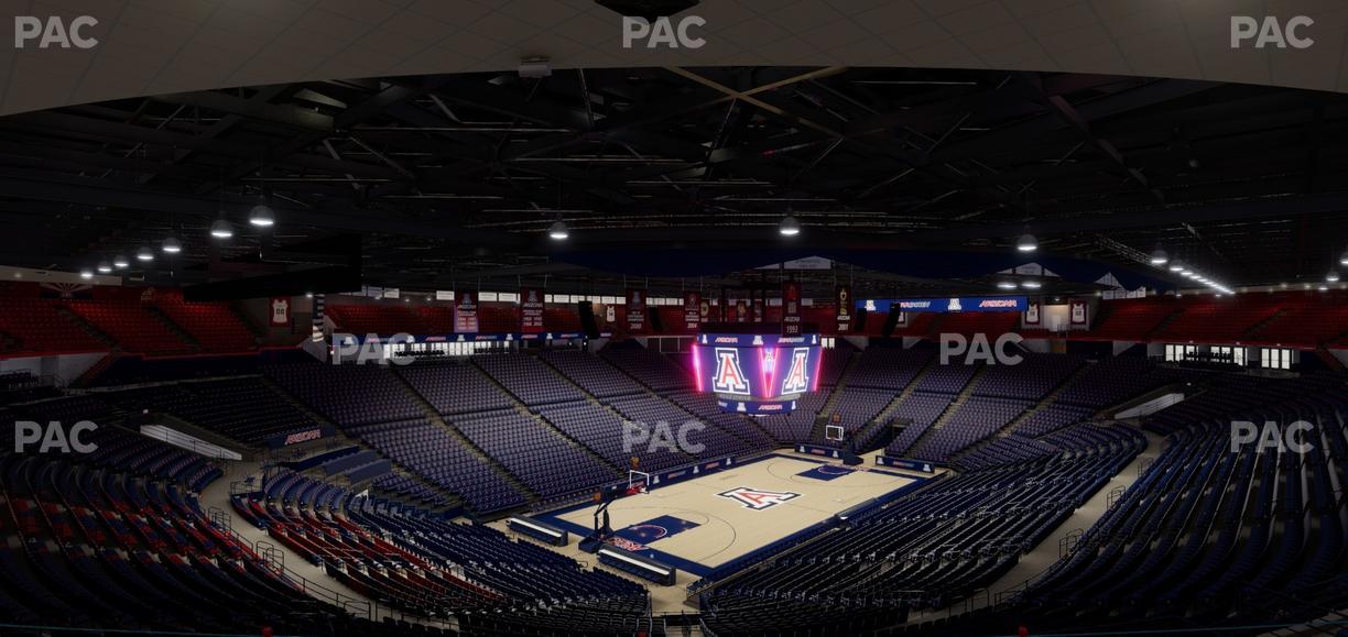 McKale Center - Section Upper 117 Seat View