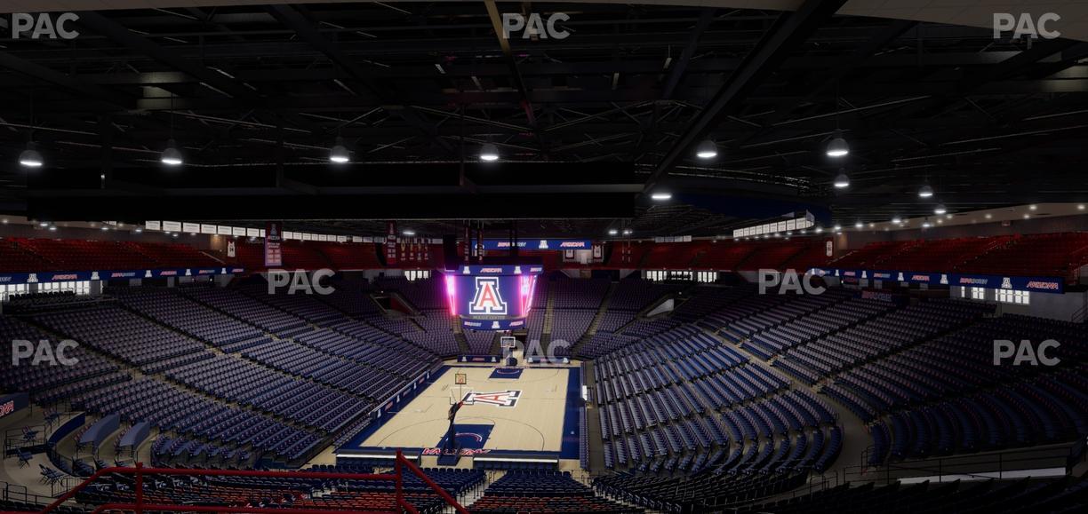 McKale Center - Section Upper 120 Seat View
