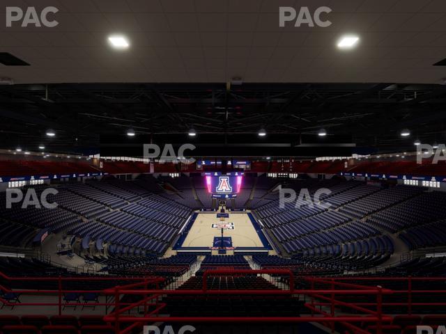 McKale Center - Section Upper 121 Seat View