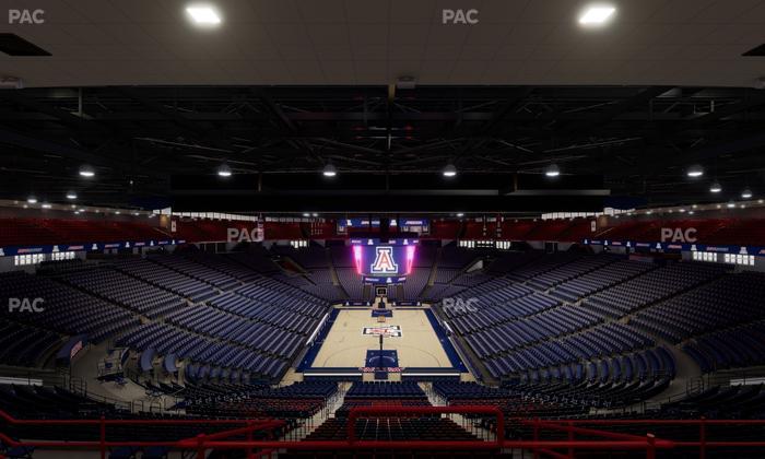 McKale Center - Section Upper 121 Seat View