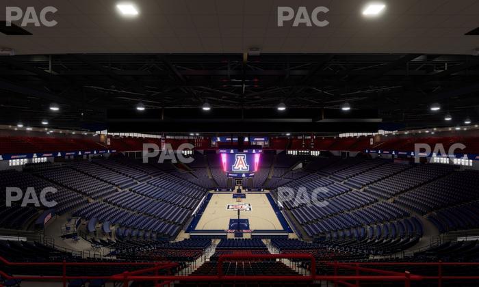 McKale Center - Section Upper 121 Seat View