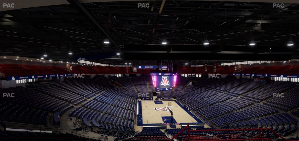 McKale Center - Section Upper 122 Seat View