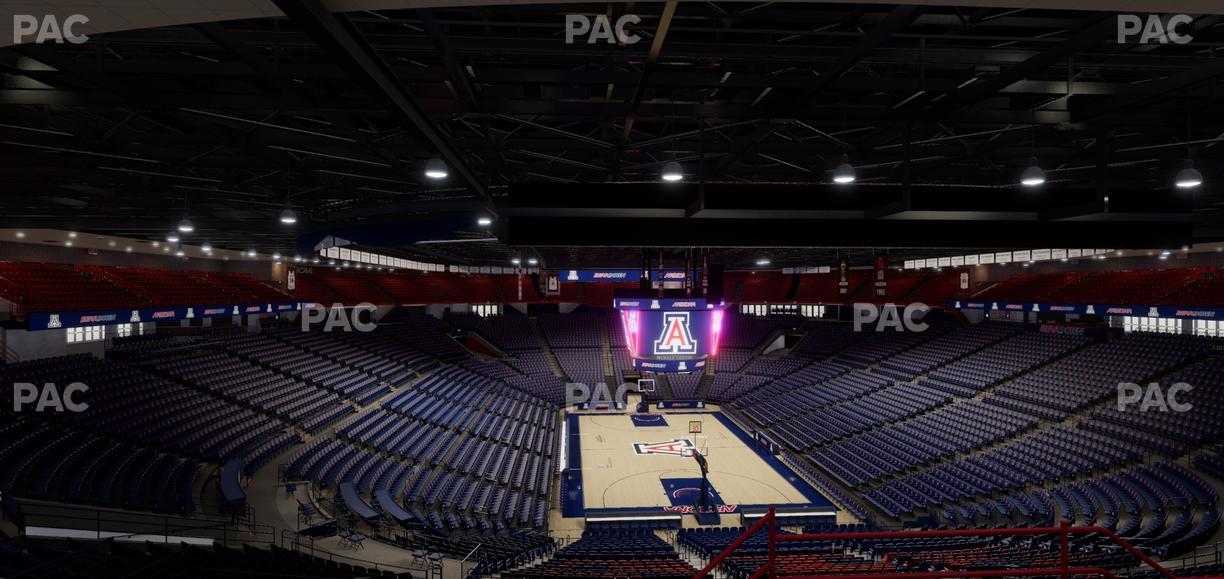 McKale Center - Section Upper 122 Seat View