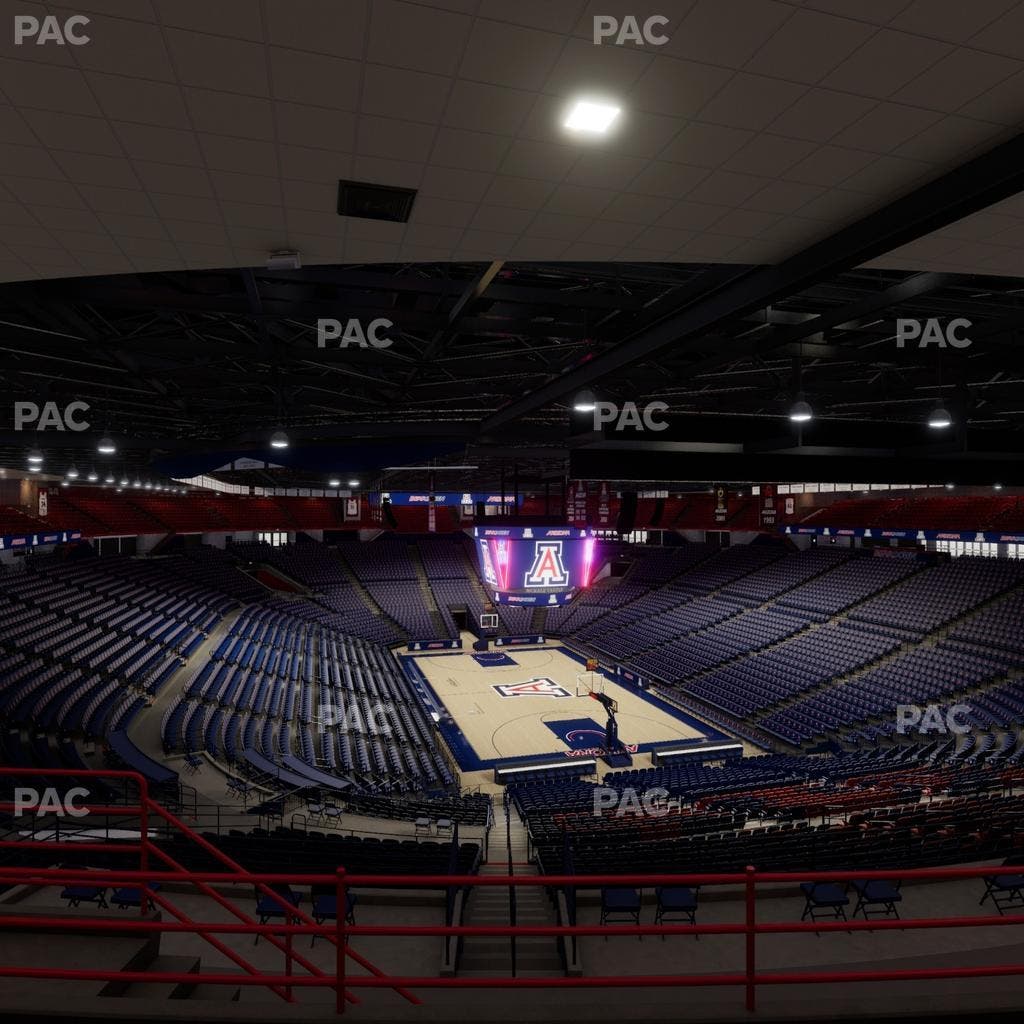 McKale Center - Section Upper 123 Seat View
