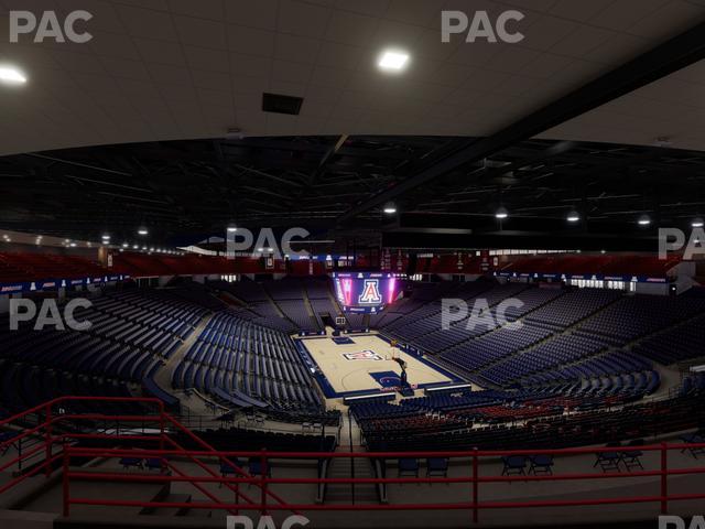 McKale Center - Section Upper 123 Seat View