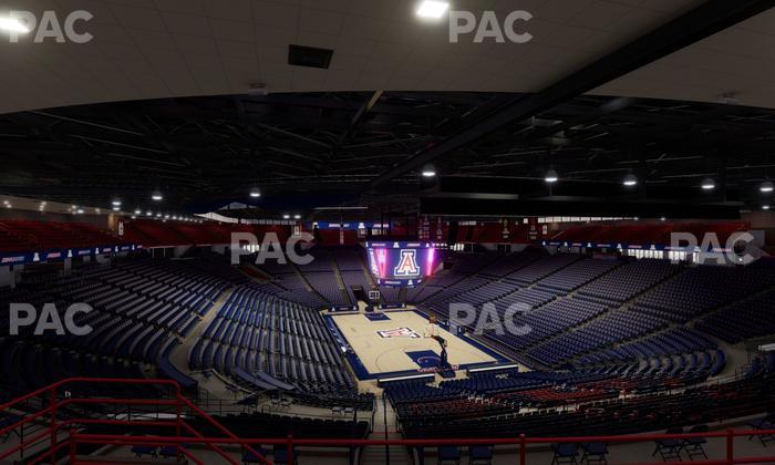 McKale Center - Section Upper 123 Seat View