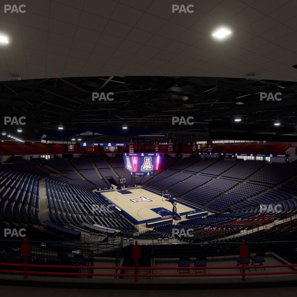 McKale Center - Section Upper 124 Seat View