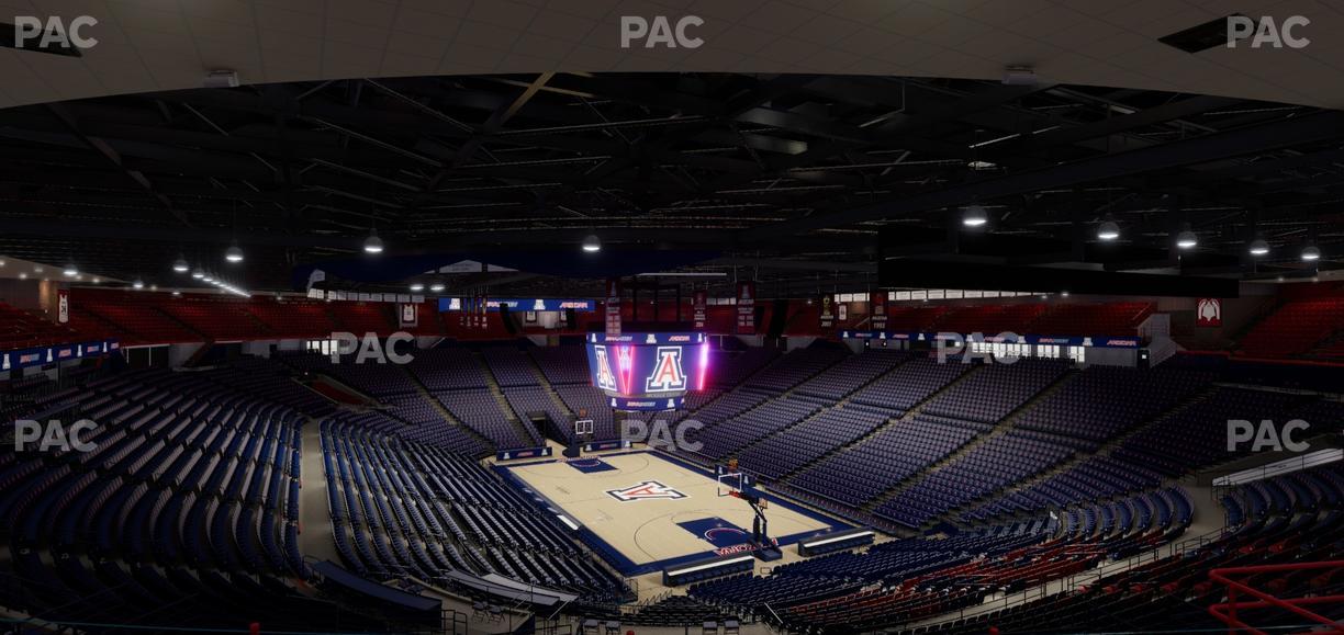 McKale Center - Section Upper 124 Seat View