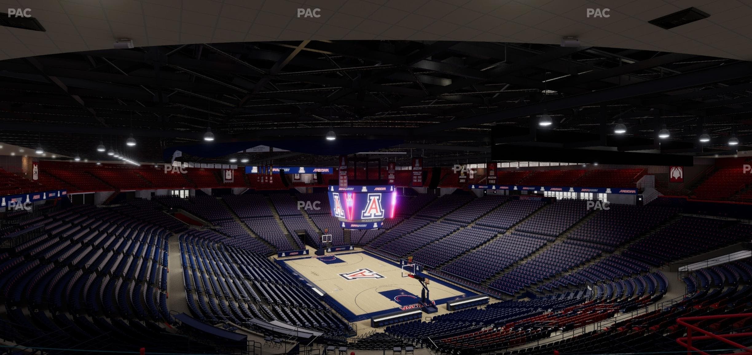 McKale Center - Section Upper 124 Seat View
