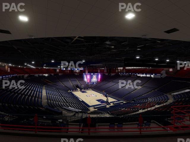 McKale Center - Section Upper 124 Seat View