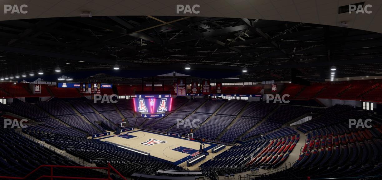 McKale Center - Section Upper 125 Seat View
