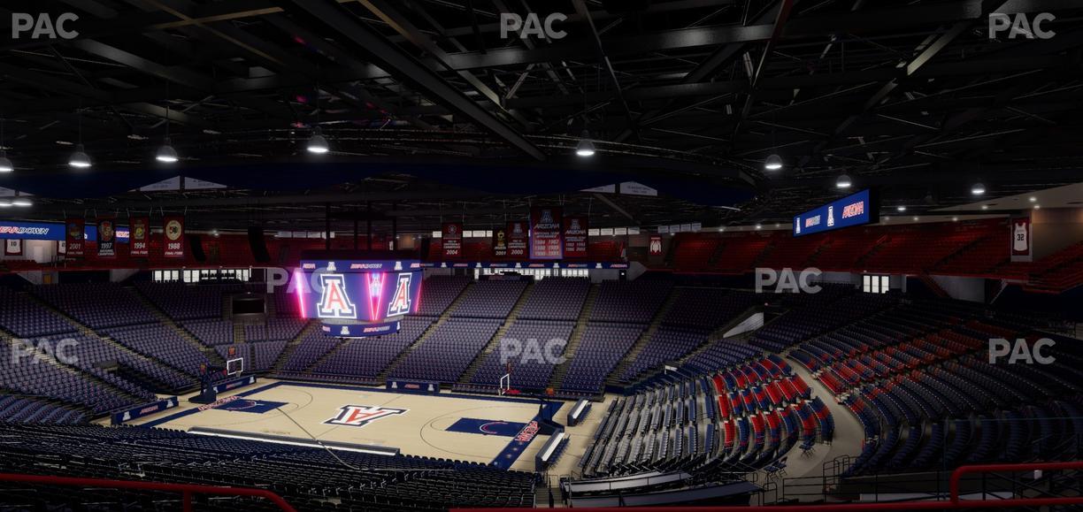 McKale Center - Section Upper 126 Seat View