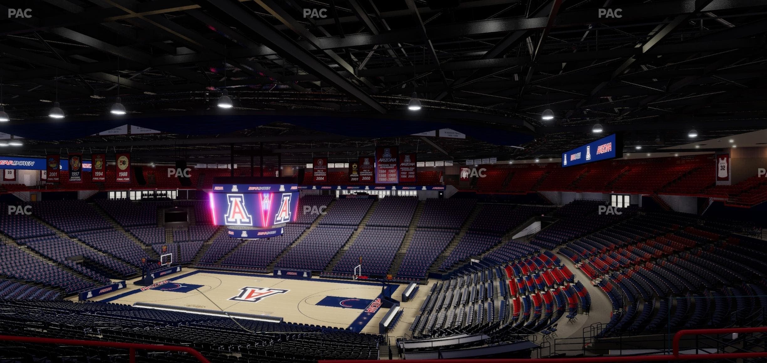 McKale Center - Section Upper 126 Seat View