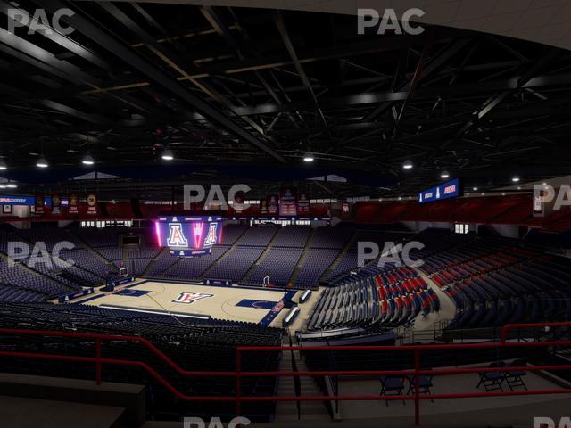 McKale Center - Section Upper 126 Seat View