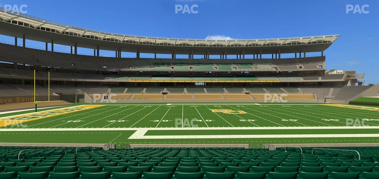McLane Stadium - Section 107 Seat View