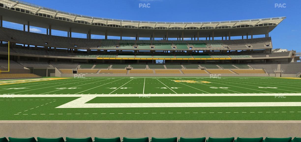 McLane Stadium - Section 107 Seat View