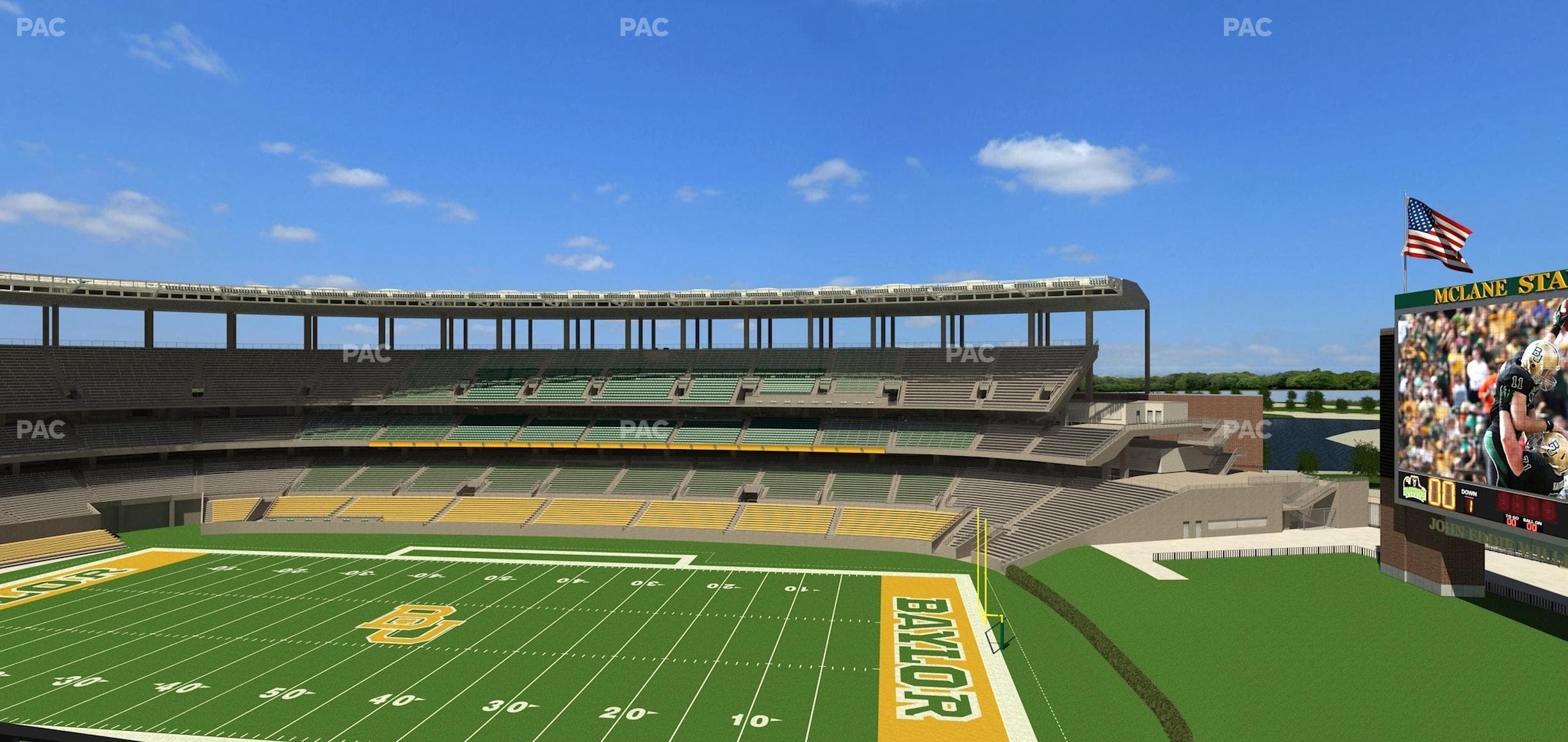 McLane Stadium - Section 302 Seat View