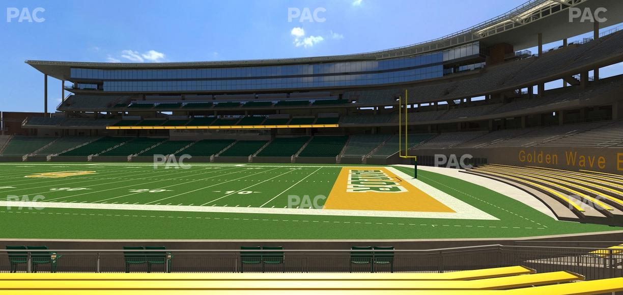 McLane Stadium - Section Baylor Line 3 Seat View