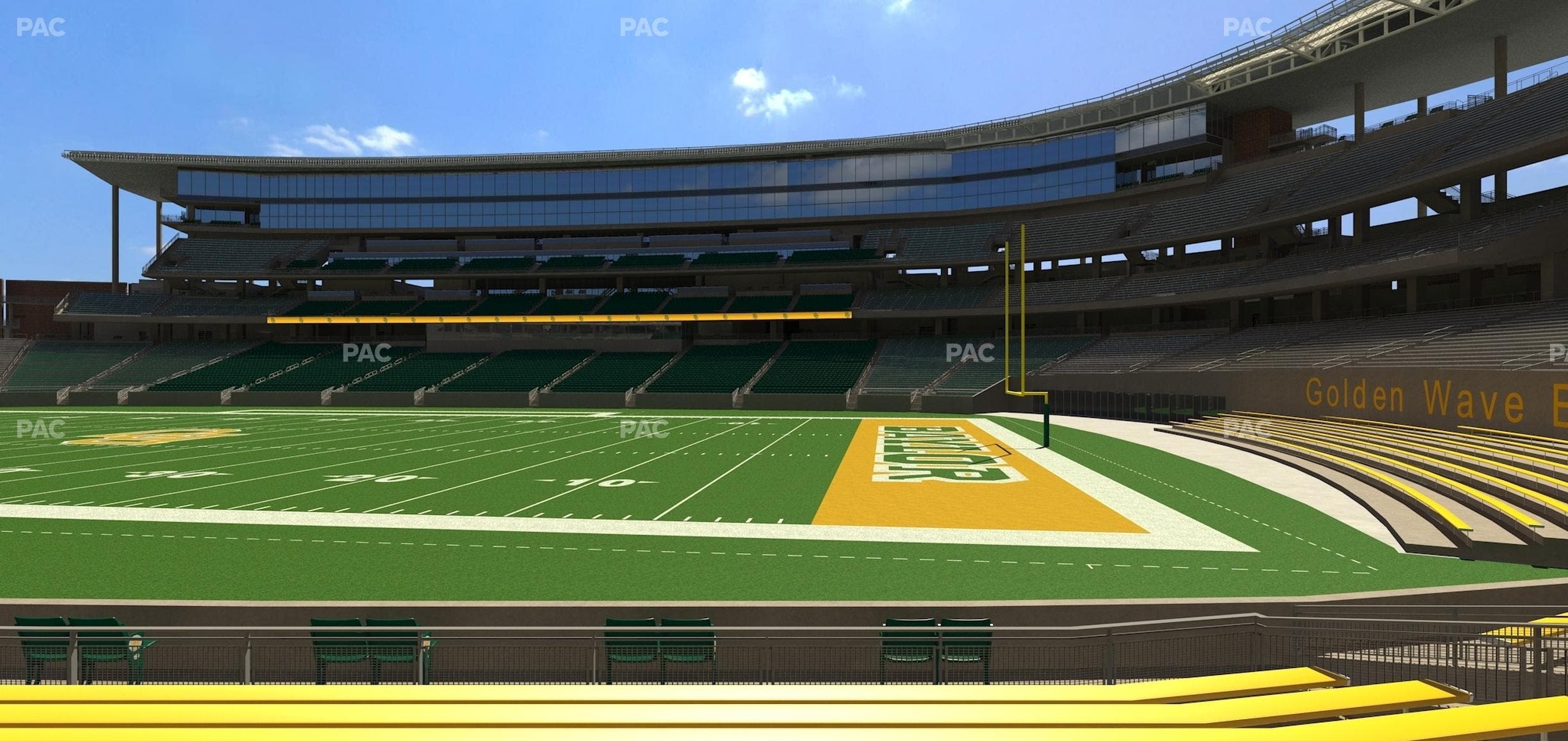McLane Stadium - Section Baylor Line 3 Seat View