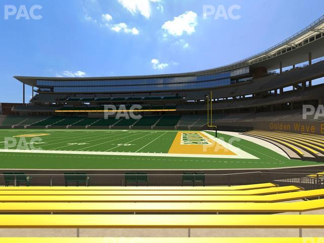 McLane Stadium - Section Baylor Line 3 Seat View