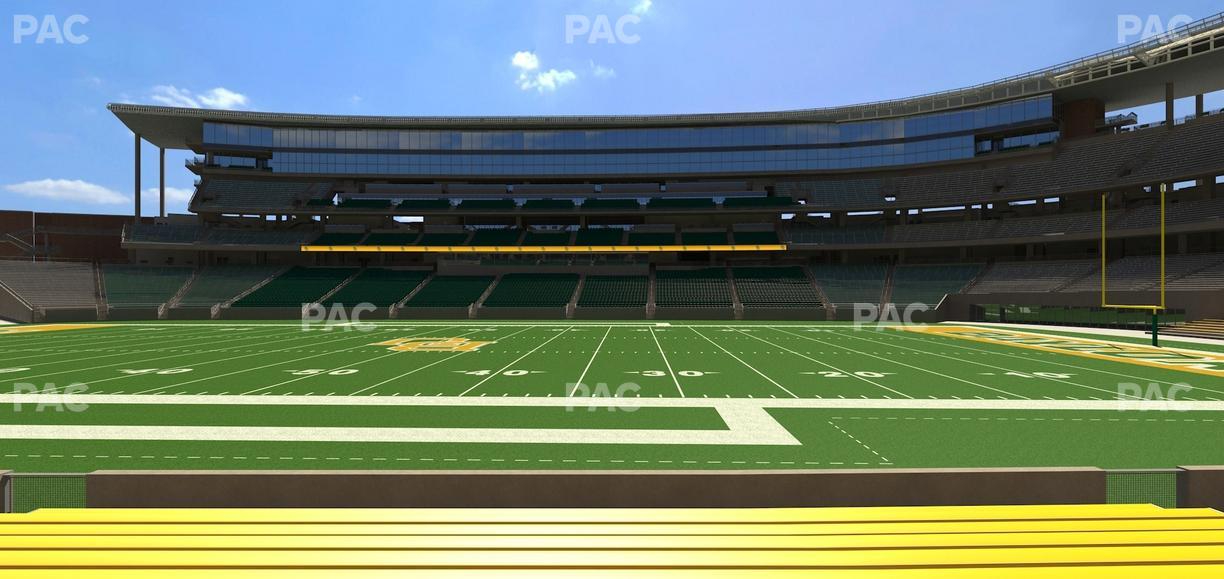 McLane Stadium - Section Baylor Line 5 Seat View