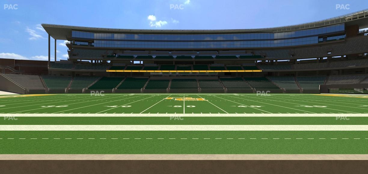McLane Stadium - Section Baylor Line 6 Seat View