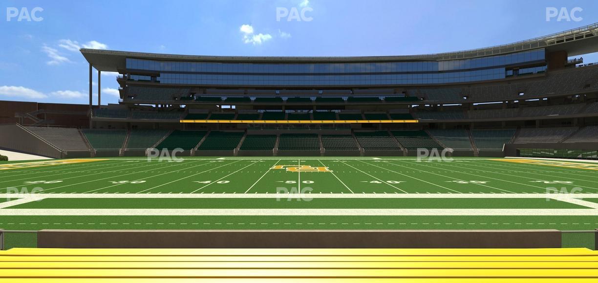 McLane Stadium - Section Baylor Line 6 Seat View