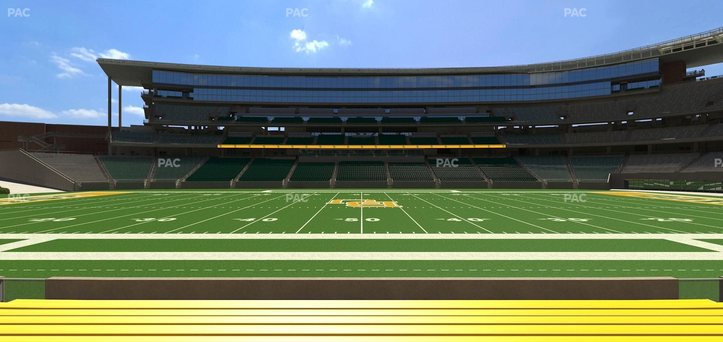 McLane Stadium - Section Baylor Line 6 Seat View