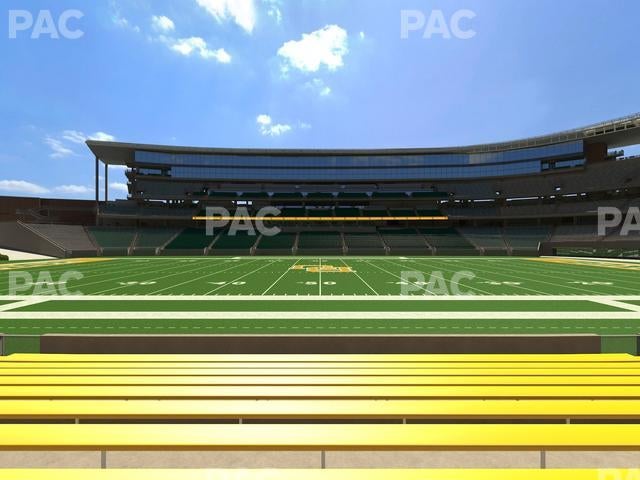 McLane Stadium - Section Baylor Line 6 Seat View