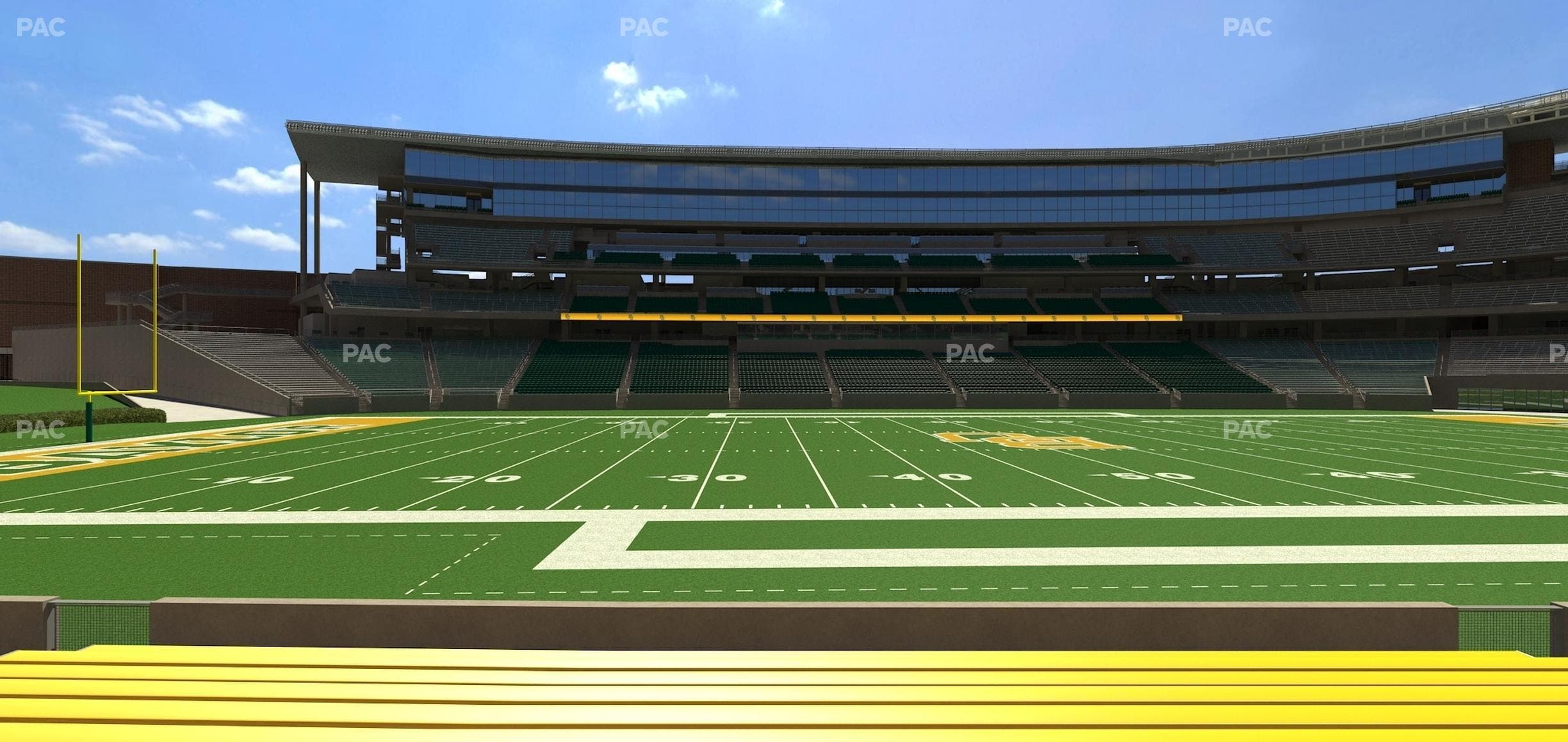 McLane Stadium - Section Baylor Line 7 Seat View
