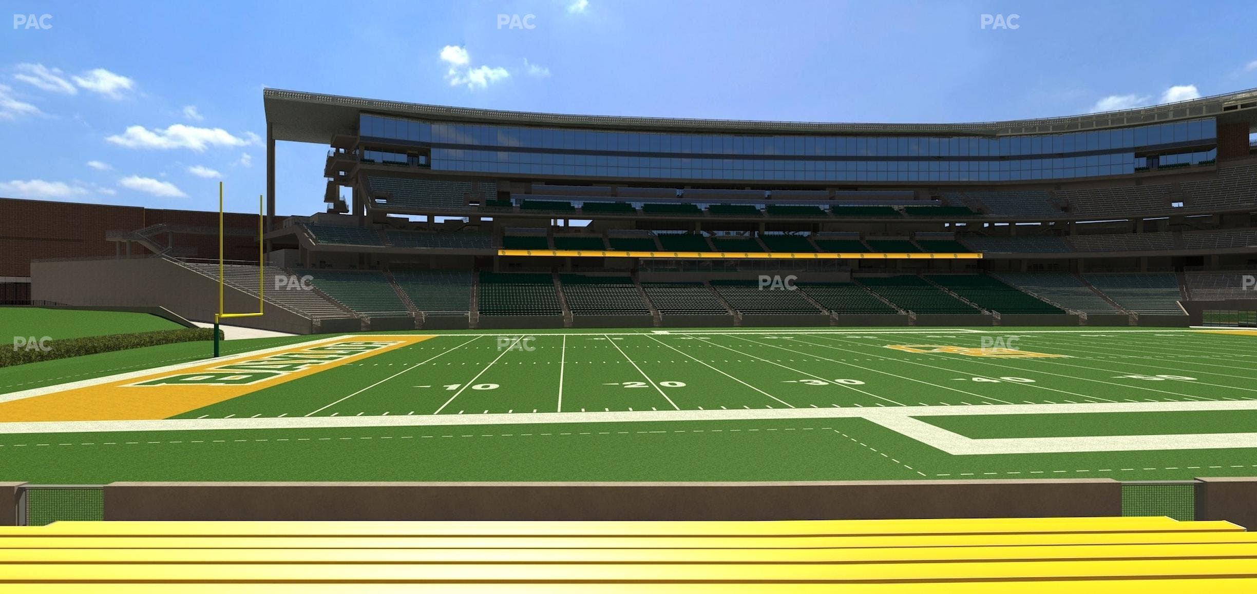 McLane Stadium - Section Baylor Line 8 Seat View