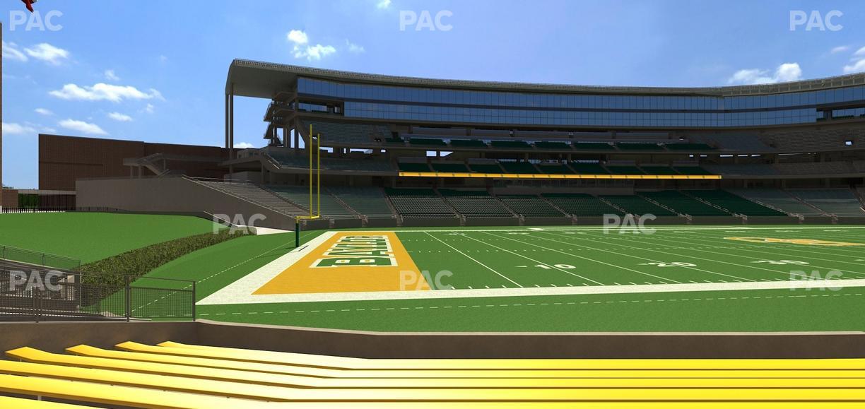 McLane Stadium - Section Baylor Line 9 Seat View