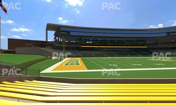 McLane Stadium - Section Baylor Line 9 Seat View