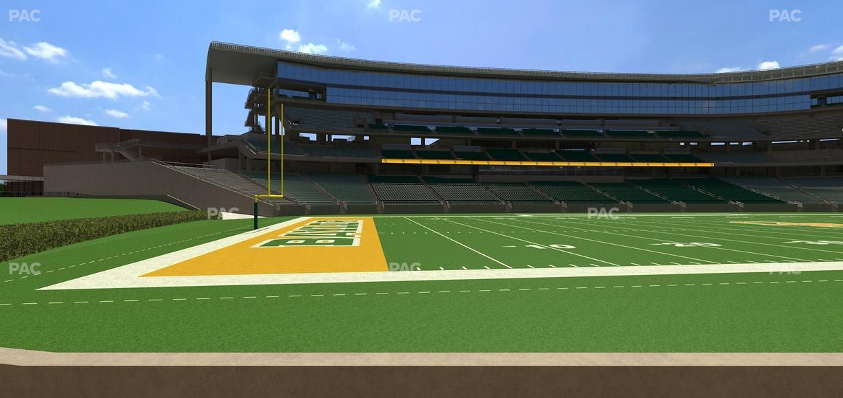 McLane Stadium - Section Baylor Line 9 Seat View