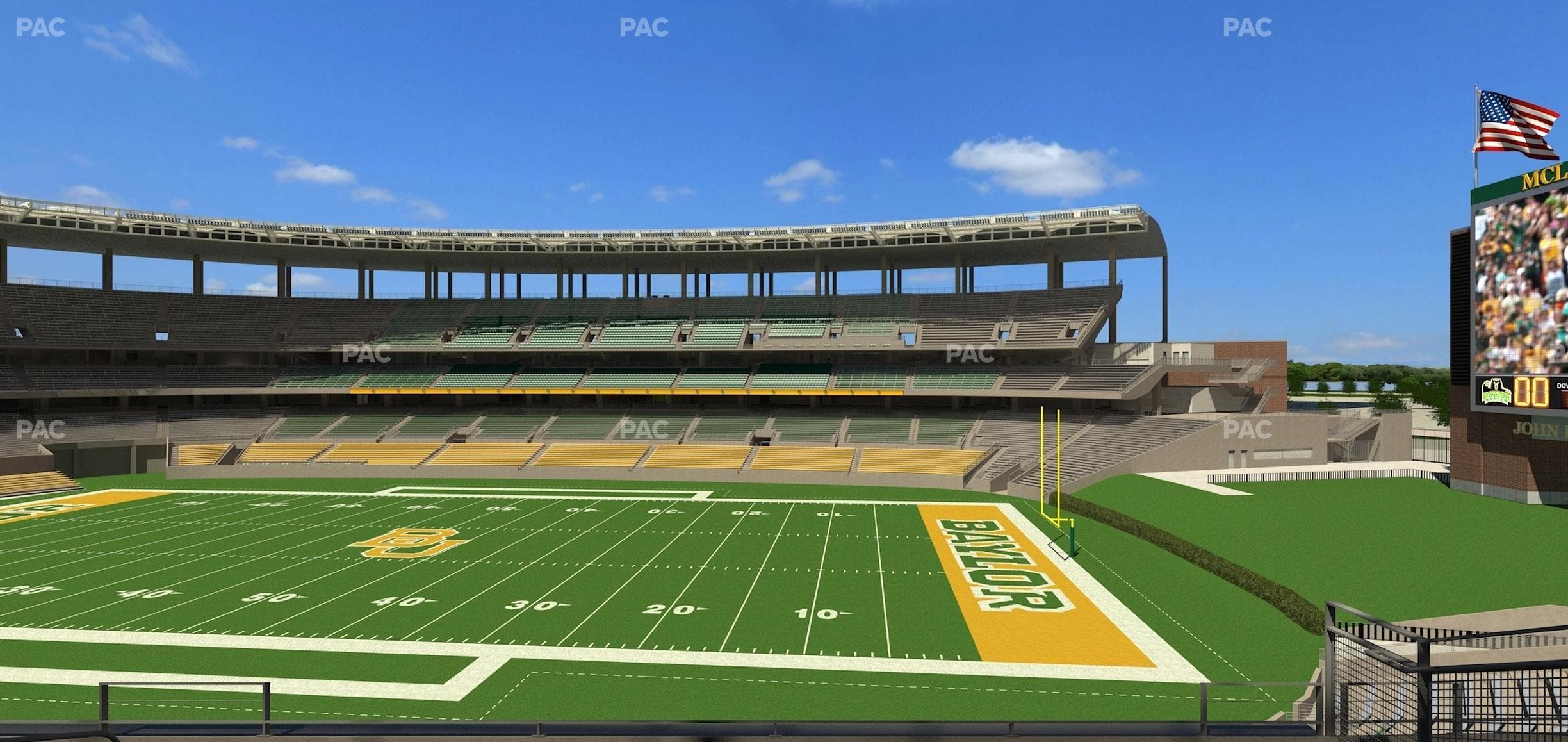 McLane Stadium - Section Bear Club Heights C 1 Seat View