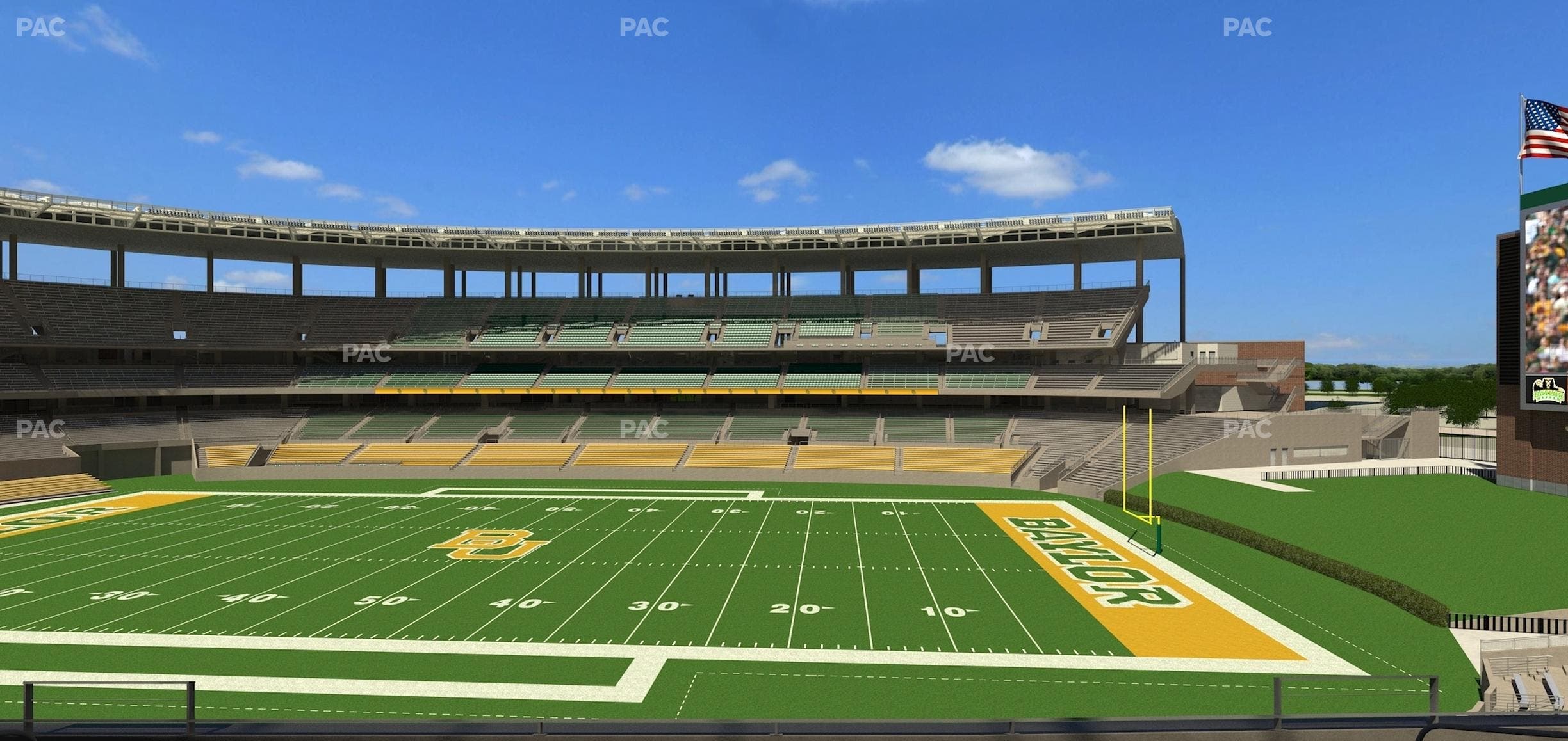 McLane Stadium - Section Bear Club Heights C 2 Seat View