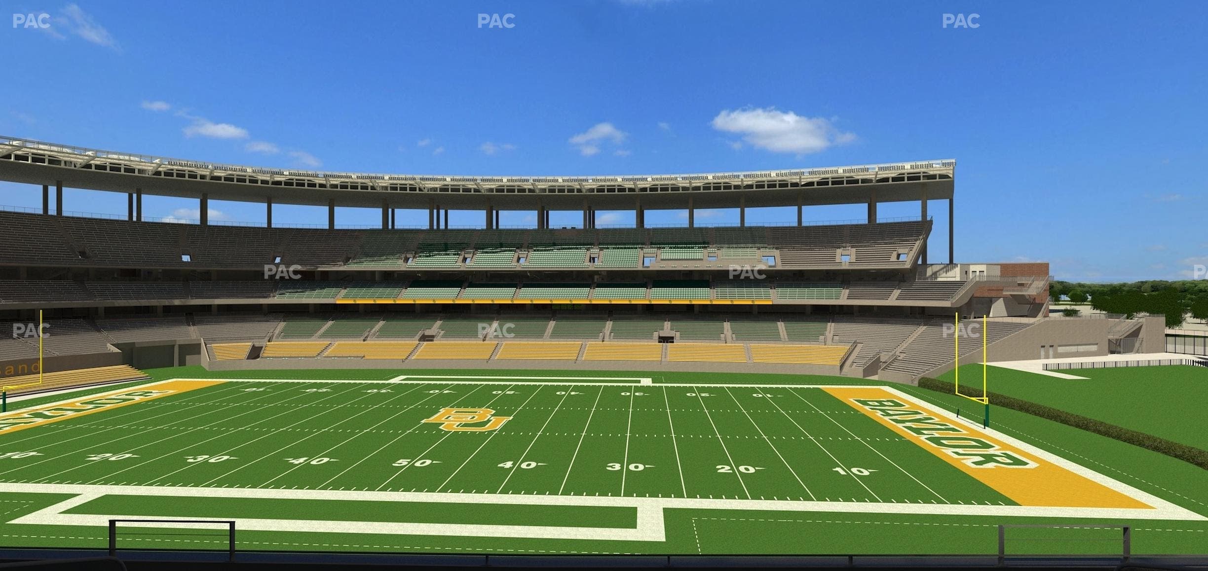 McLane Stadium - Section Bear Club Heights C 3 Seat View