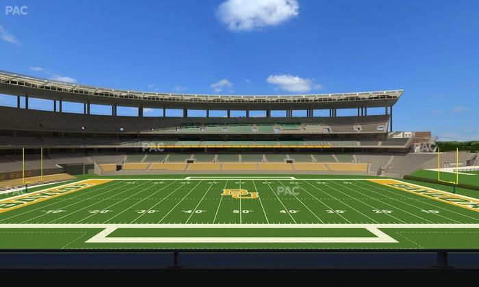 McLane Stadium - Section Bear Club Heights C 5 Seat View