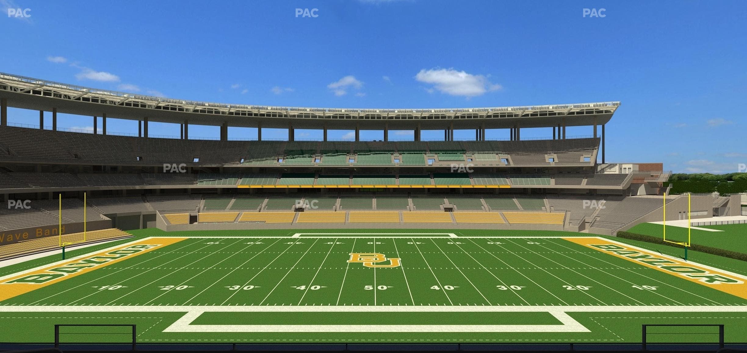 McLane Stadium - Section Bear Club Heights C 5 Seat View