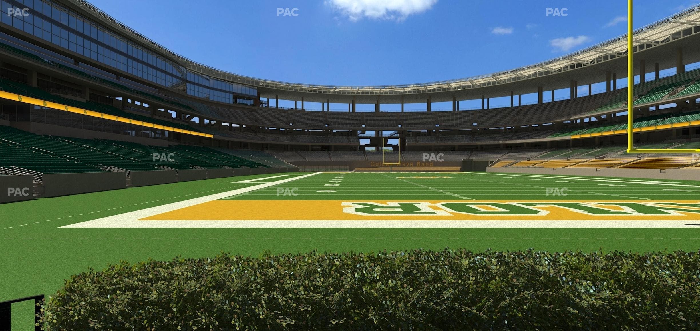 McLane Stadium - Section Ga Berm Seat View