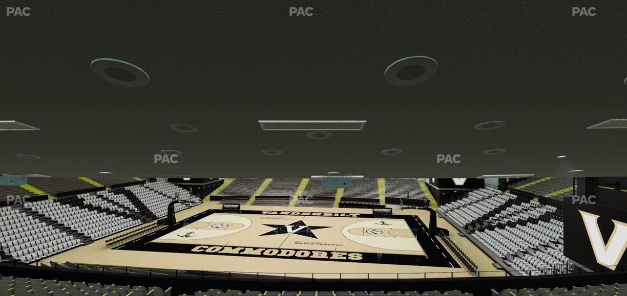 Memorial Gym - Section 2 B Seat View