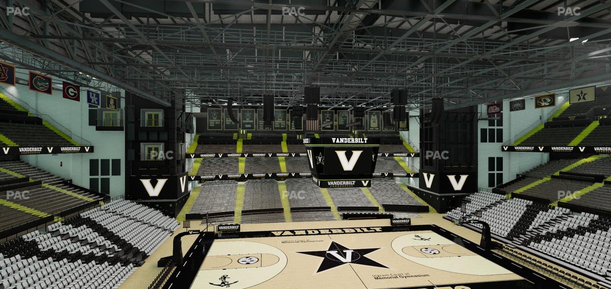 Memorial Gym - Section 3 D Seat View