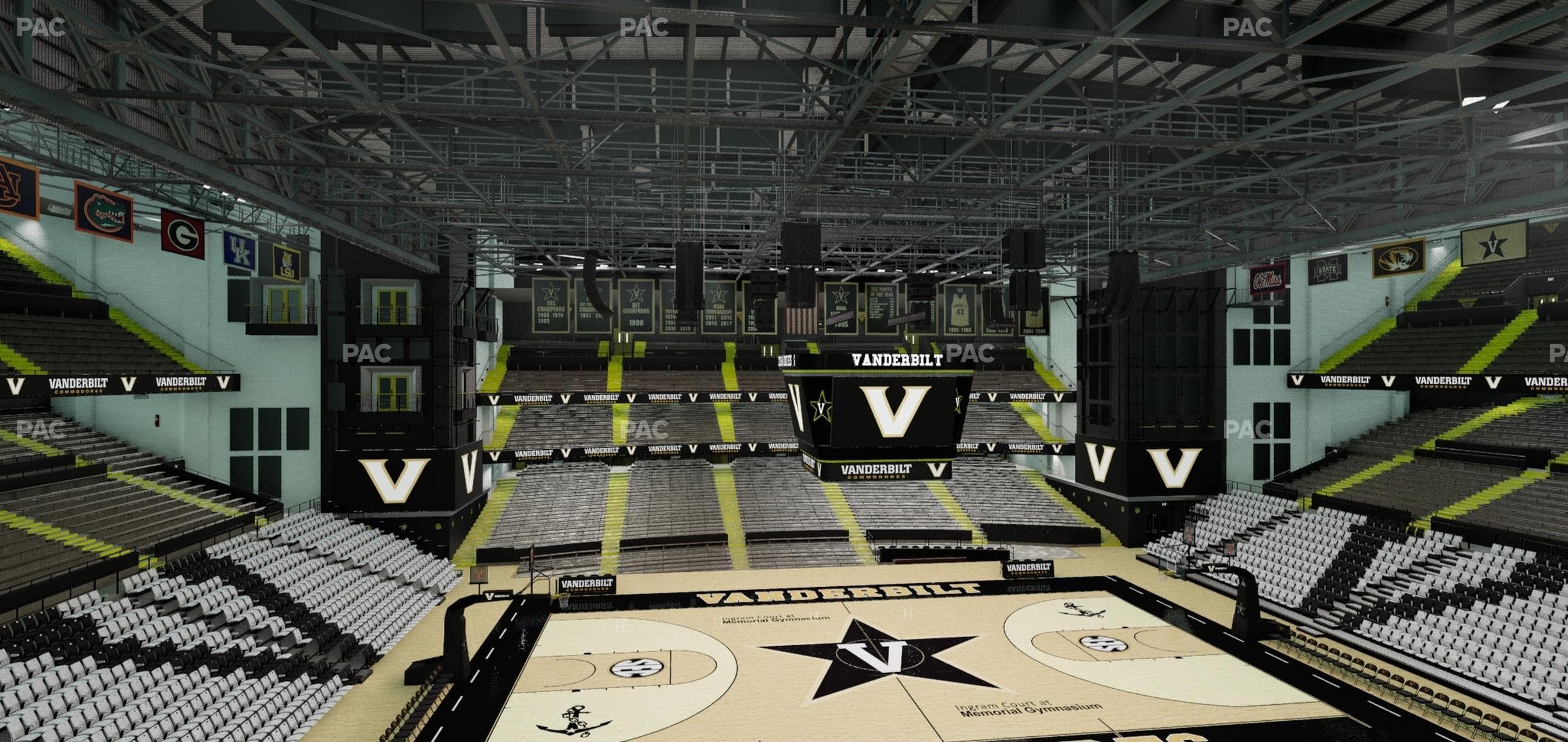 Memorial Gym - Section 3 D Seat View