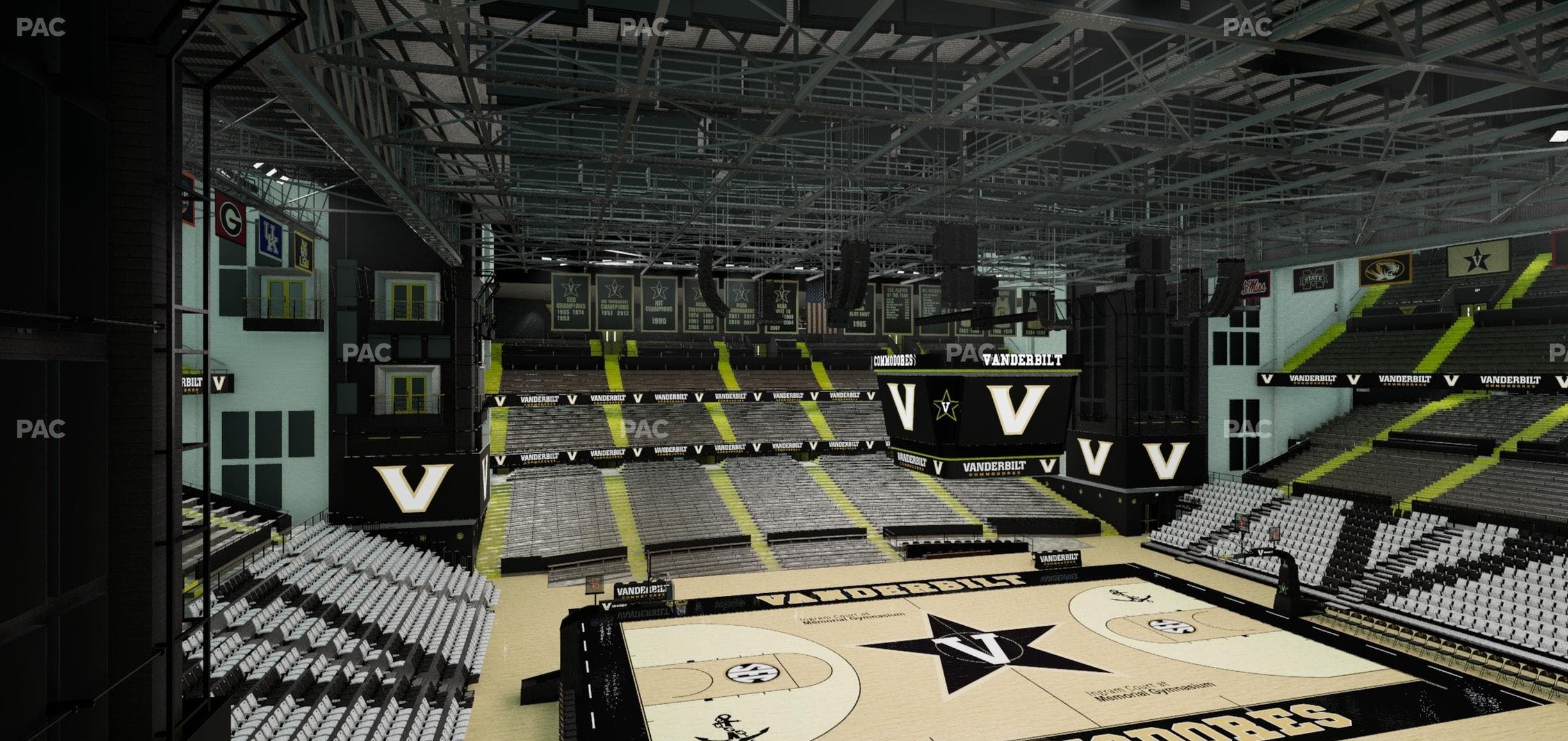 Memorial Gym - Section 3 E Seat View